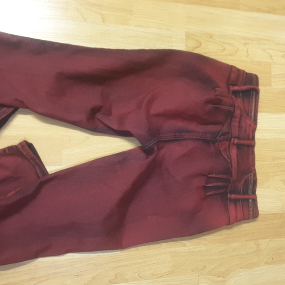 Moda Xpress red died high waisted jeans - Picture 2 of 4